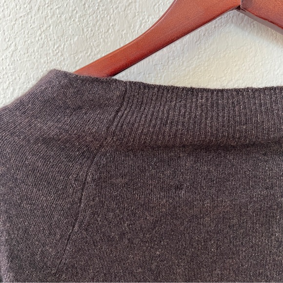 Brochu Walker The Lori Cashmere Off Shoulder Sweater Carob Melange - Picture 12 of 12